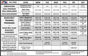 July 2026 LFMA Class Sched